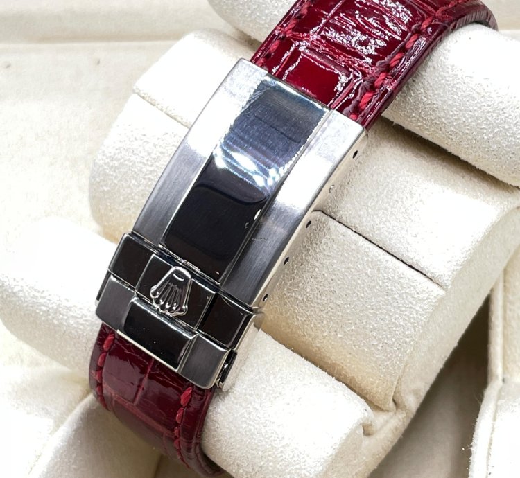 Rolex Daytona 18kt Whitegold Ruby Diamond Original Setting Very Rare Piece