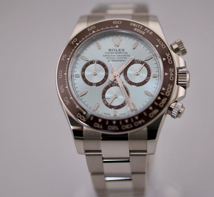 Rolex Daytona 2024 New Reference Rolex Daytona Platinum Ice Blue Dial 126506 Unworn