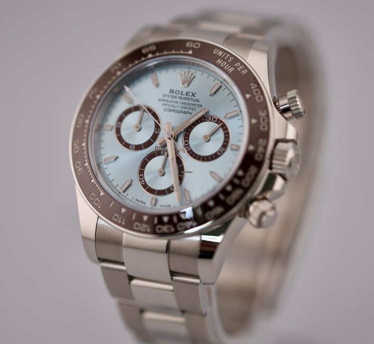 Rolex Daytona 2024 New Reference Rolex Daytona Platinum Ice Blue Dial 126506 Unworn