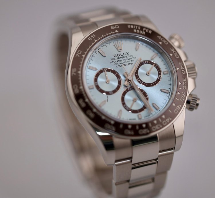 Rolex Daytona 2024 New Reference Rolex Daytona Platinum Ice Blue Dial 126506 Unworn