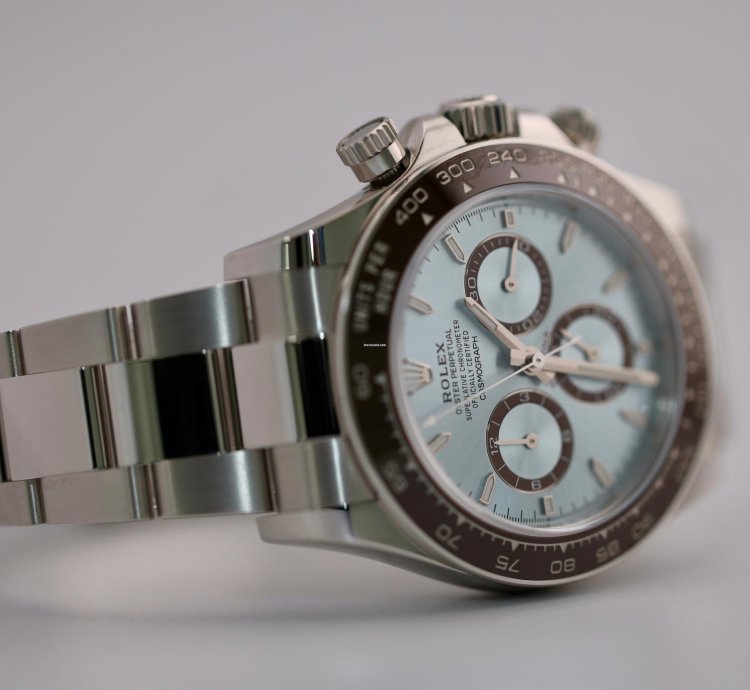 Rolex Daytona 2024 New Reference Rolex Daytona Platinum Ice Blue Dial 126506 Unworn