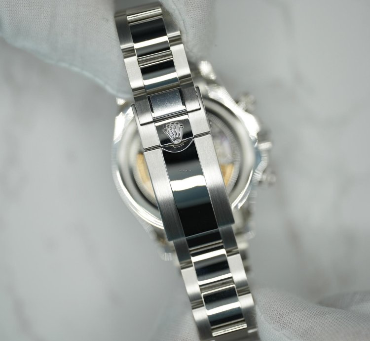 Rolex Daytona 2024 Platinum Daytona Diamond Baguette Unworn Open Case Back Box Papers 126506