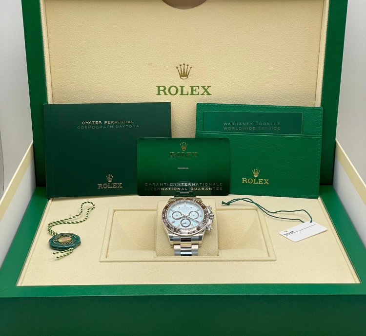 Rolex Daytona 2025 New Platinum Daytona 40mm Diamond Markers 126506-0002