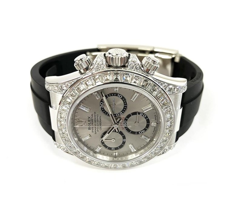 Rolex Daytona 40mm 126539tbr-0002 White Gold With Silver Diamond Dial Watch 2024
