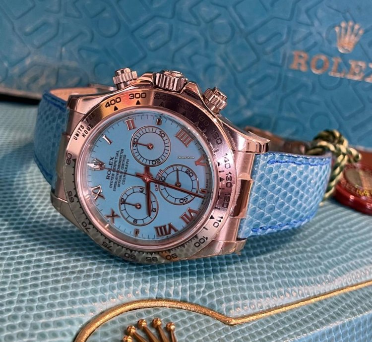 Rolex Daytona Beach Blue Ref 116519 Turquoise Dial Nos 2002