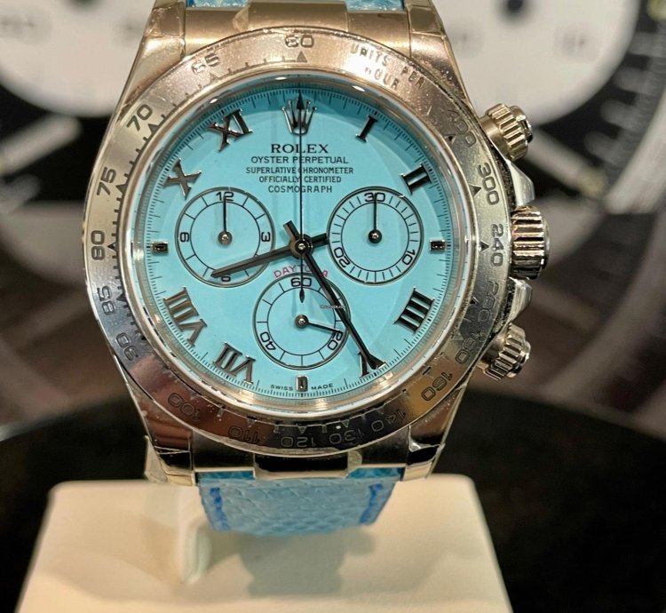 Rolex Daytona Beach Blue Ref 116519 Turquoise Dial Nos 2002