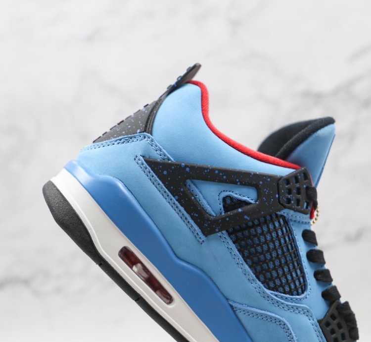 Travis Scott X Jordan 4 Retro Cactus Jack Blue