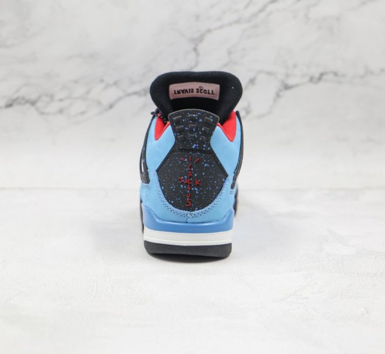 Travis Scott X Jordan 4 Retro Cactus Jack Blue