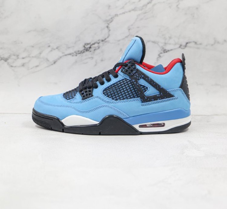 Travis Scott X Jordan 4 Retro Cactus Jack Blue