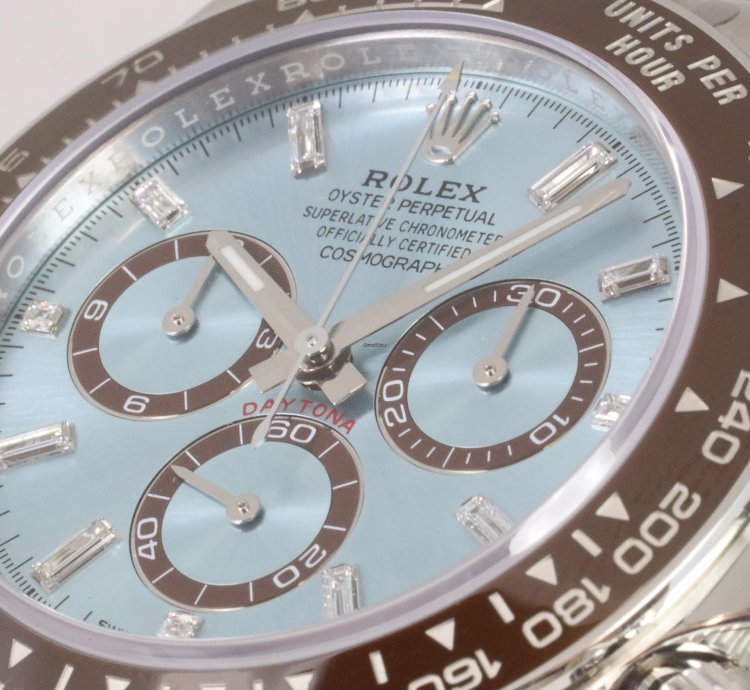Rolex Daytona Cosmograph 126506 Ice Blue Baguette Platinum Sticker New 2025