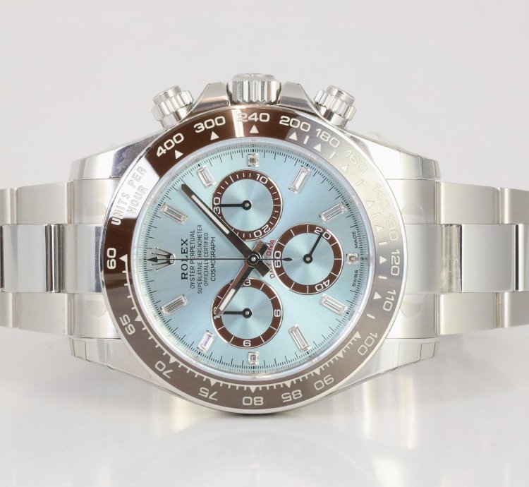 Rolex Daytona Cosmograph 126506 Ice Blue Baguette Platinum Sticker New 2025