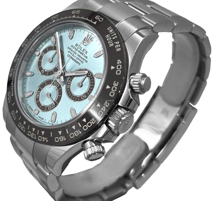 Rolex Daytona Cosmograph Daytona 116506 Platinum Ice Blue Dial Card Box Booklets