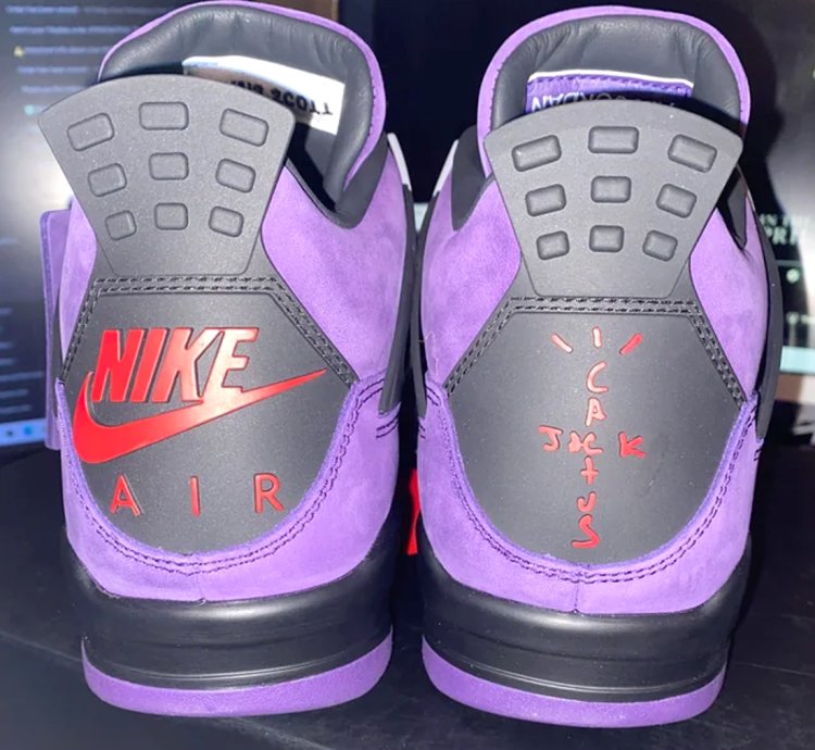 Travis Scott X Jordan 4 Cactus Jack Purple