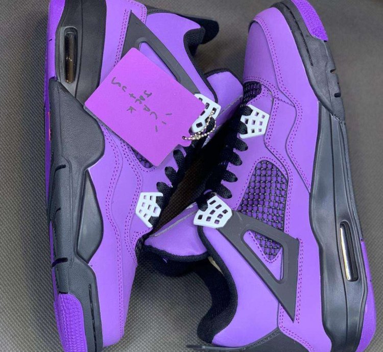 Travis Scott X Jordan 4 Cactus Jack Purple
