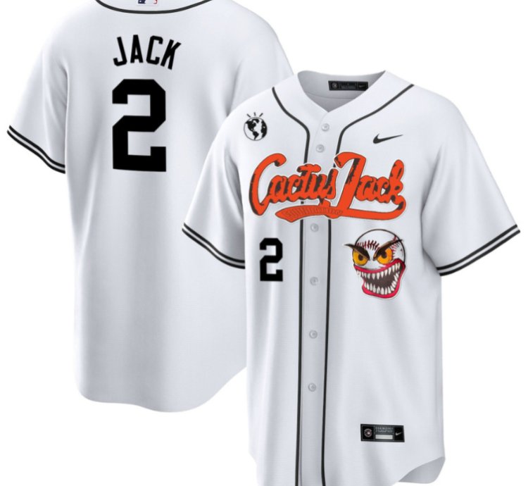 Jack 2 Houston Astros Cactus Jack White Jersey