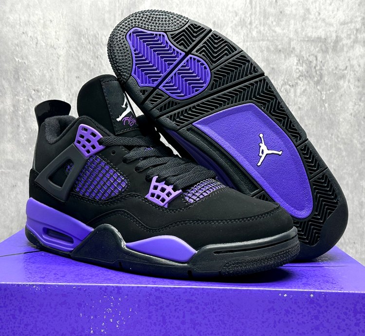 Jordan 4 Purple Thunder Shoes Sneakers Nk4203-000