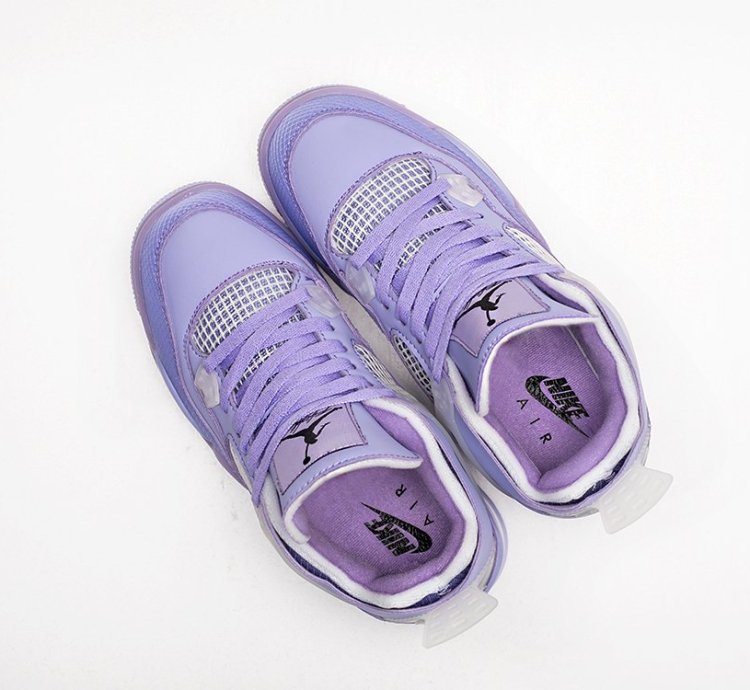 Off-white X Jordan 4 Retro Purple Soft