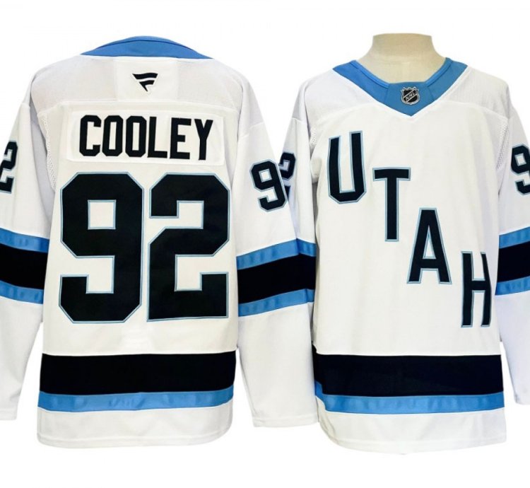 Utah Hockey Club 92 Logan Cooley White 2024 Jersey