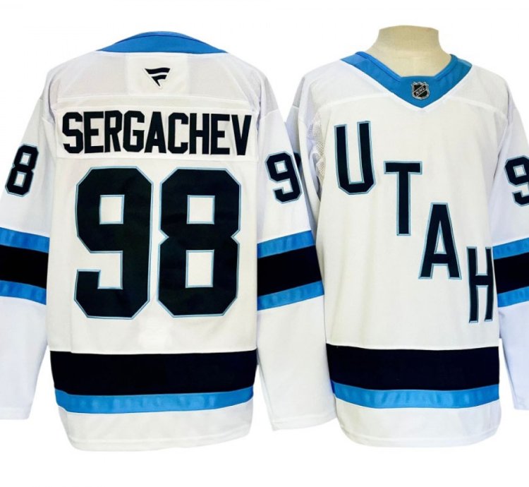 Utah Hockey Club 98 Mikhail Sergachev White 2024 Jersey
