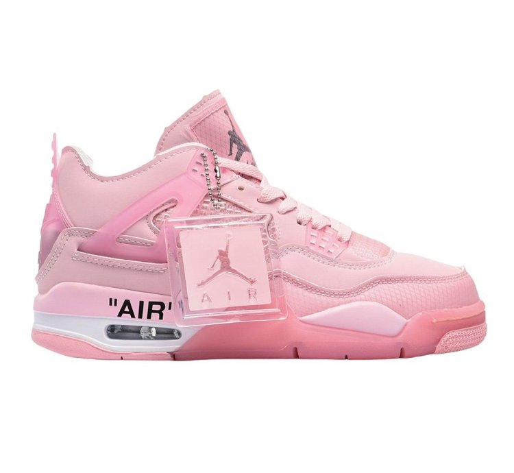 Off White X Air Jordan 4 Pink