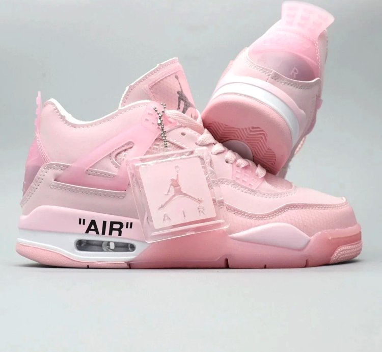 Off White X Air Jordan 4 Pink