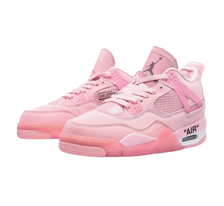 Off White X Air Jordan 4 Pink
