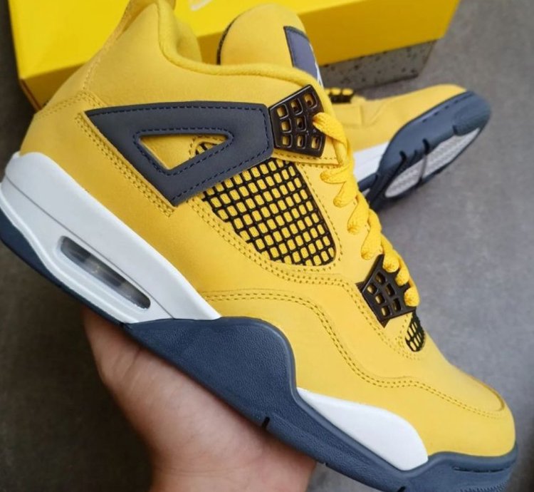 Nike Air Jordan 4 Retro Lightning Ct8527-700 Yellow Thunder