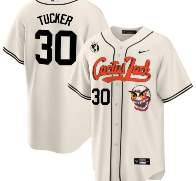 Kyle Tucker 30 Houston Astros Cactus Jack Cream Jersey