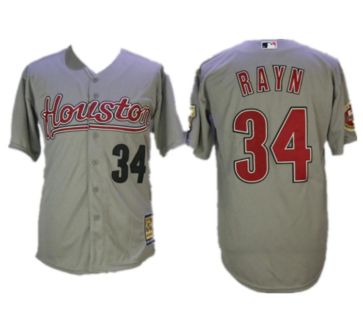 Houston Astros Nolan Ryan Gray 2006 Throwback Jersey