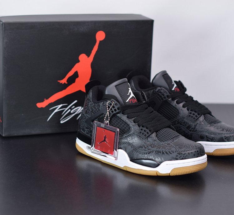 Nike Air Jordan 4 Retro Laser Black Gum