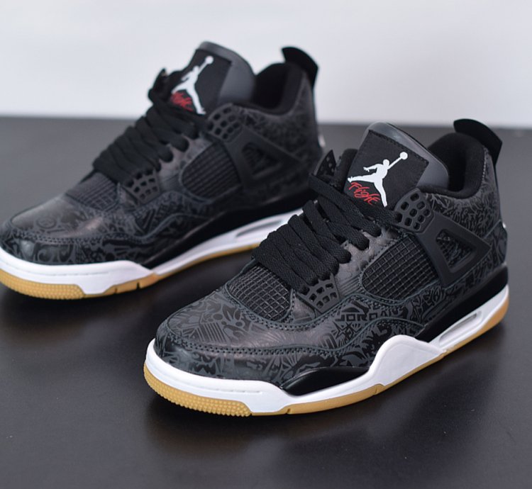 Nike Air Jordan 4 Retro Laser Black Gum