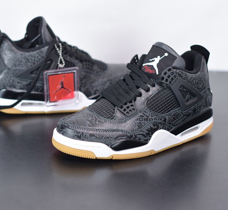 Nike Air Jordan 4 Retro Laser Black Gum