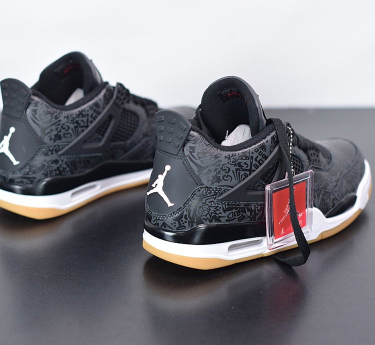Nike Air Jordan 4 Retro Laser Black Gum