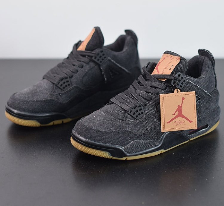 Nike Air Jordan 4 Retro Levis Black levis Tag