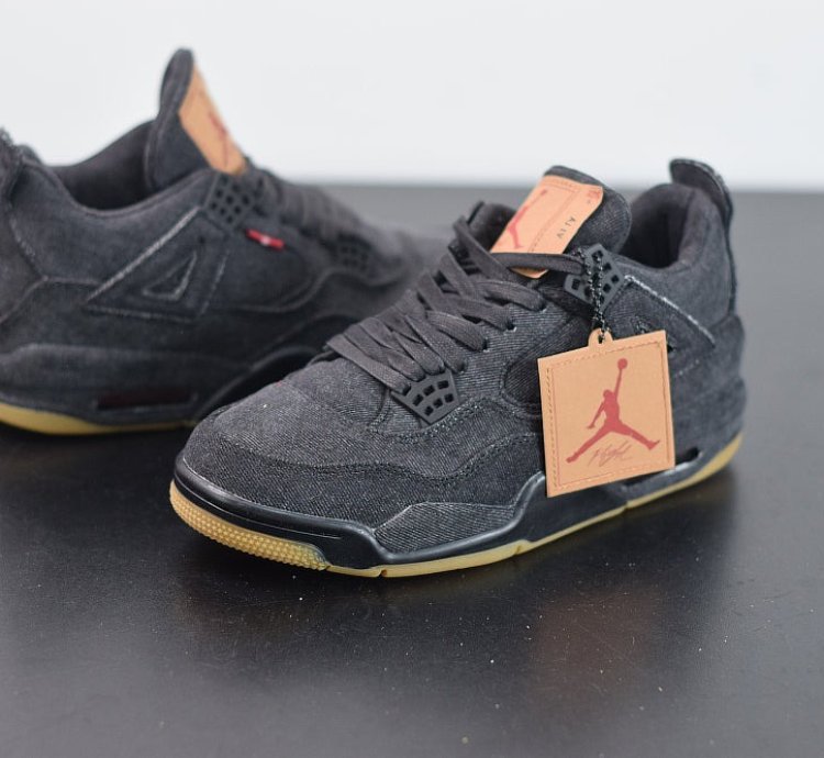 Nike Air Jordan 4 Retro Levis Black levis Tag