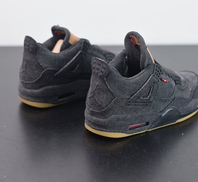 Nike Air Jordan 4 Retro Levis Black levis Tag