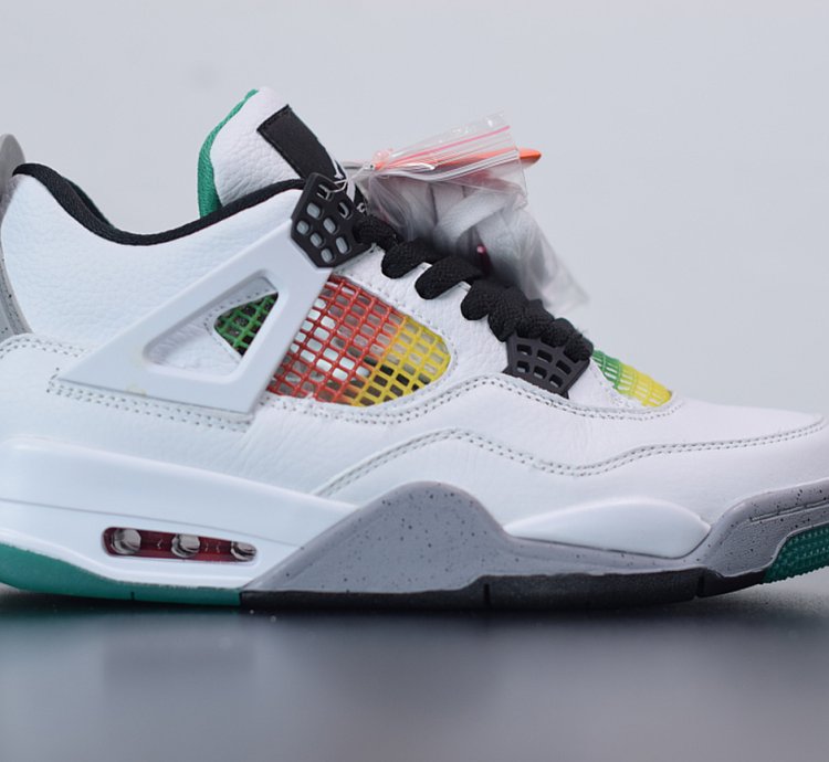 Nike Air Jordan 4 Retro Lucid Green Rasta