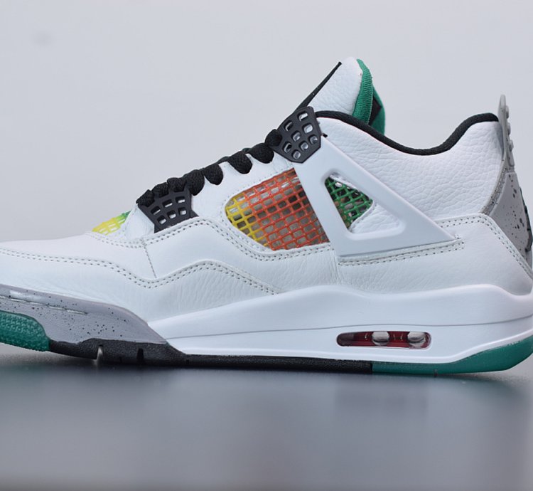 Nike Air Jordan 4 Retro Lucid Green Rasta