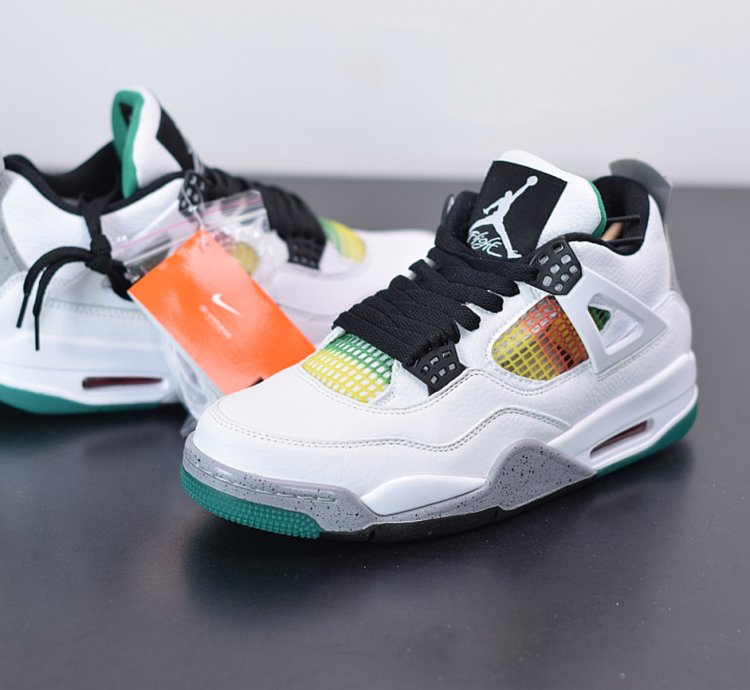 Nike Air Jordan 4 Retro Lucid Green Rasta