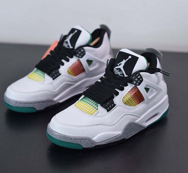 Nike Air Jordan 4 Retro Lucid Green Rasta