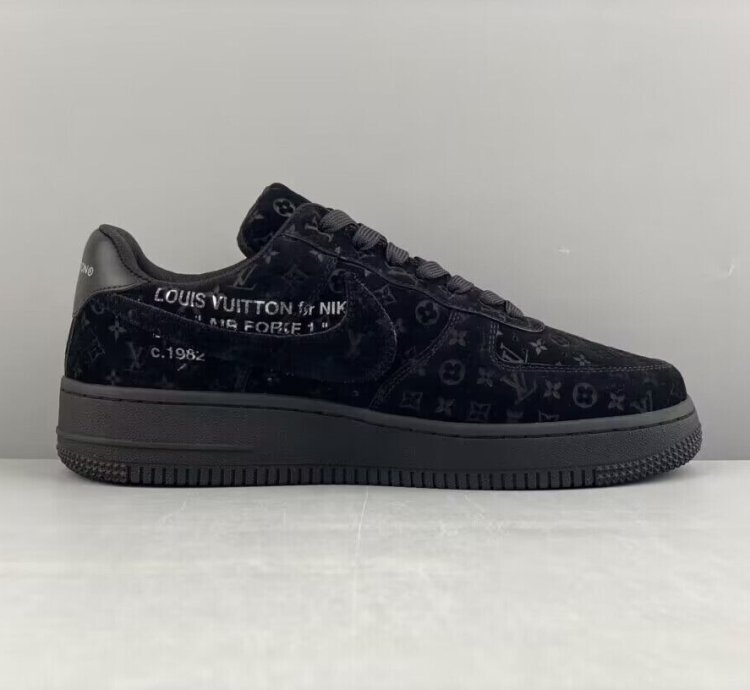 Louis Vuitton Nike Air Force 1 Low By Virgil Abloh Black