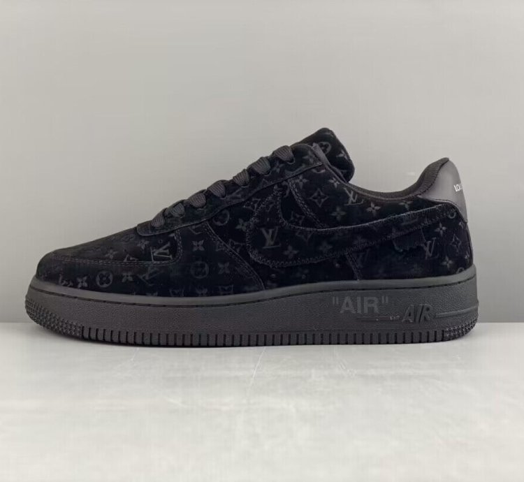 Louis Vuitton Nike Air Force 1 Low By Virgil Abloh Black