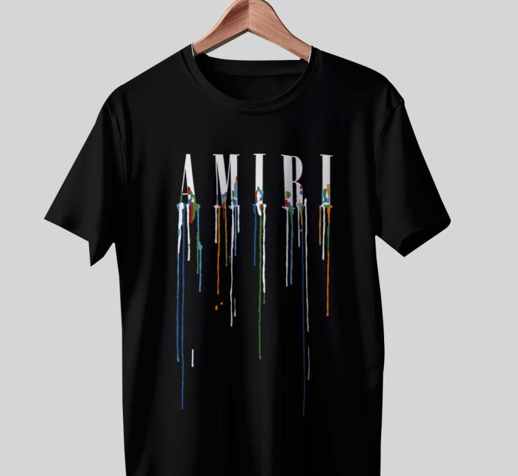 Amiri Paint Drip Mens Shirt Size Usa