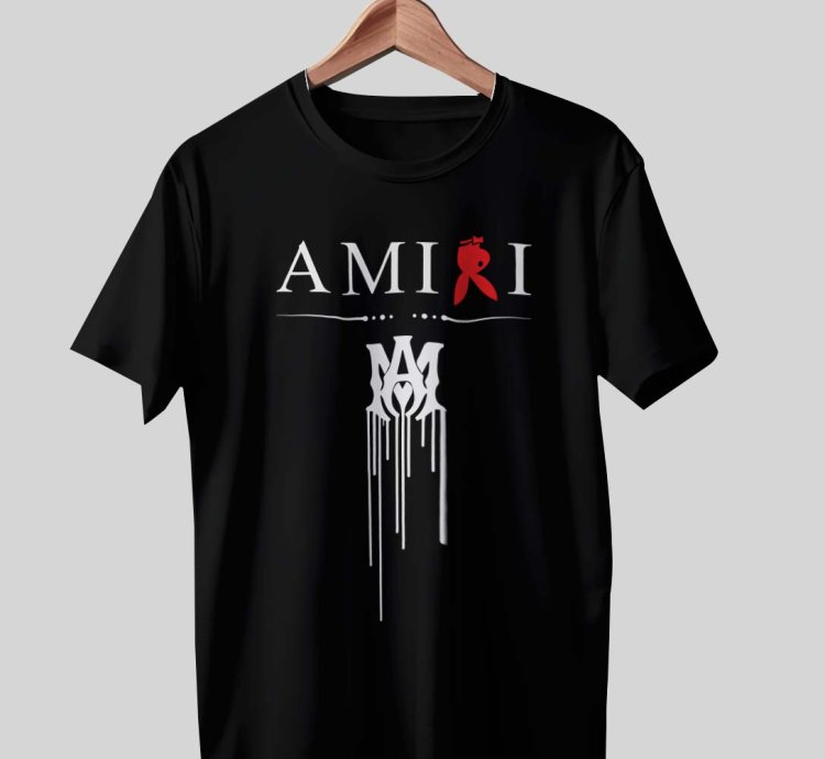 Amiri Paint Drip Logo Mens Shirt Size Usa