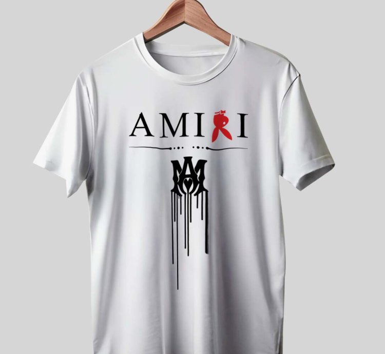 Amiri Paint Drip Logo Mens Shirt Size Usa