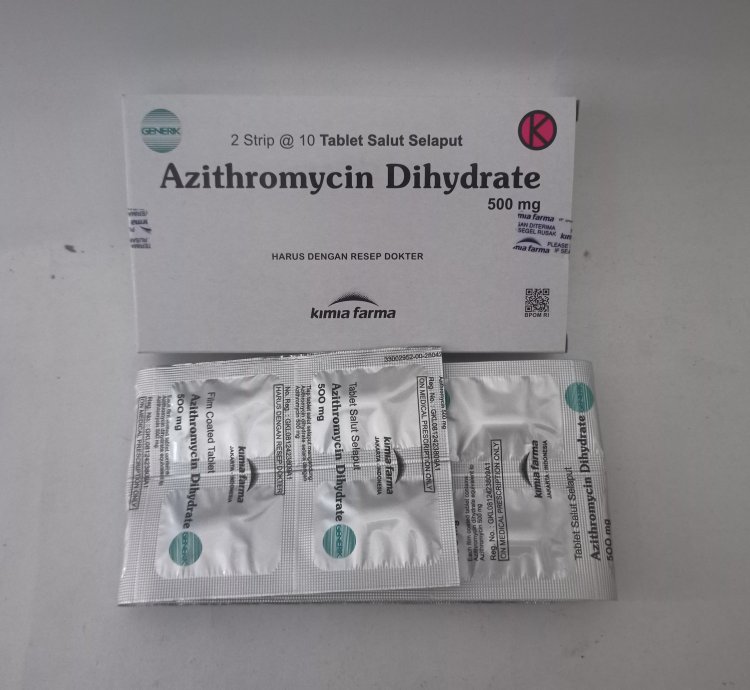 Azithromycin Dihydrate 500mg Treat Tract Infections Urethritis Cervicitis