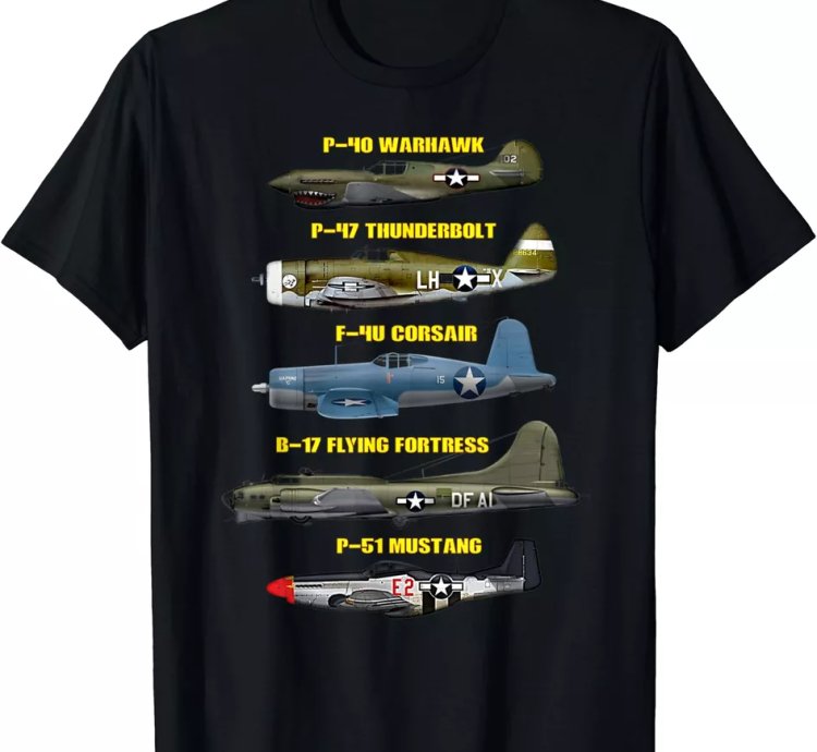 Ww2 Planes Warbirds Warplanes T-shirt Size S-5xl