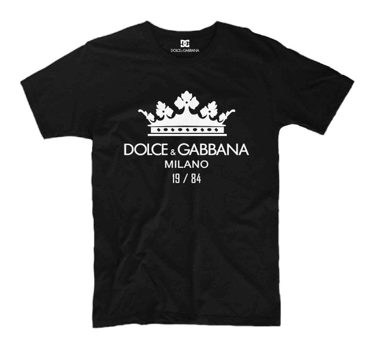 Dolce Gabbana Crown Logo Print Cotton T-shirt Usa