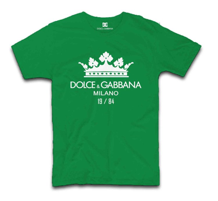 Dolce Gabbana Crown Logo Print Cotton T-shirt Usa