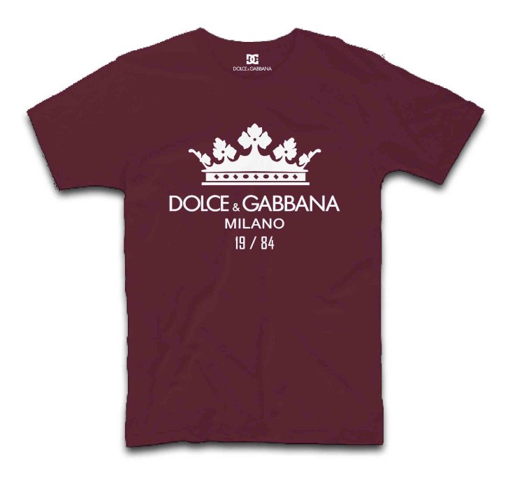 Dolce Gabbana Crown Logo Print Cotton T-shirt Usa